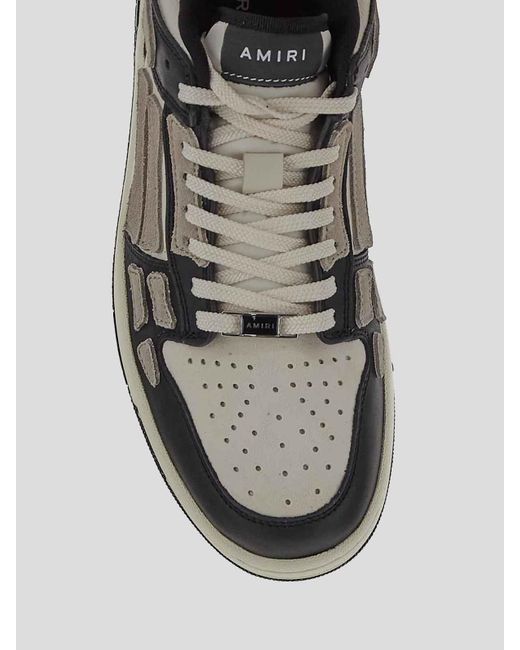 Amiri Gray Multicolor Shoes With Round Toe for men
