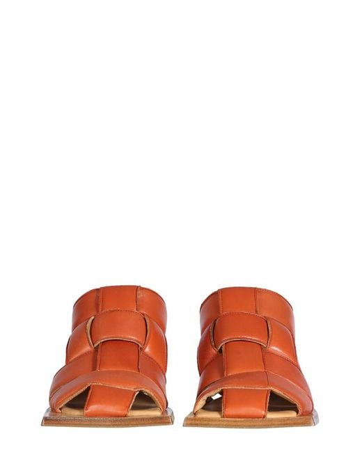 Miista Brown Mules Mayte