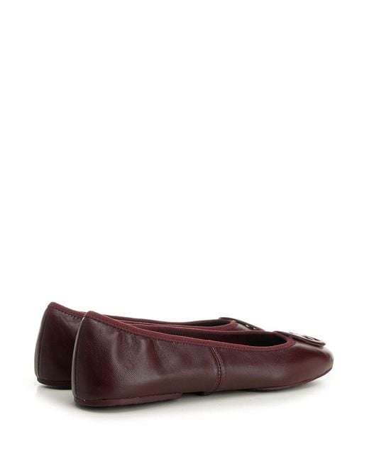 Tory Burch Brown Reva Travel Ballerina