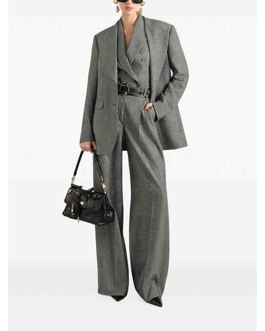 Dolce & Gabbana Gray Prince Of Wales Jacket