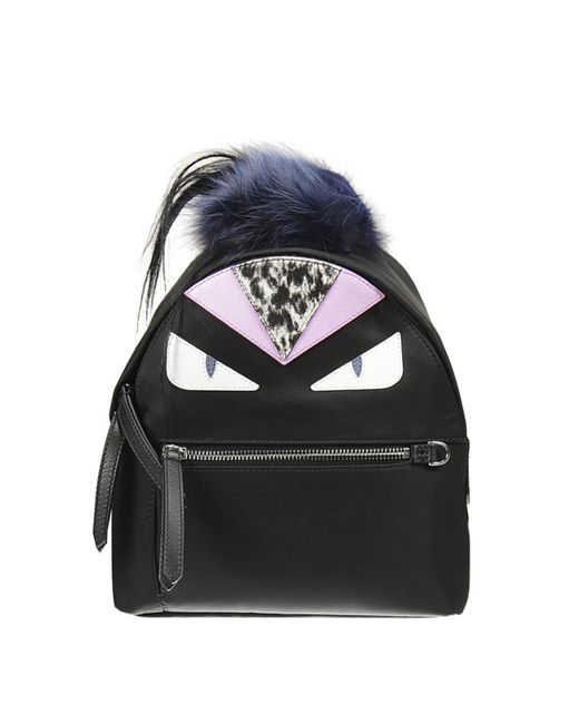 Fendi Black Bag Bugs Mini Backpack