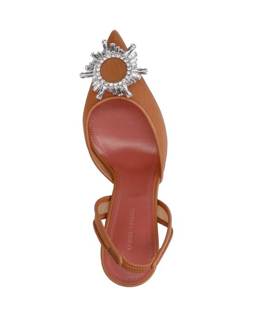 AMINA MUADDI Pink Begum Slingback Pumps