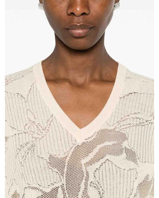 Dries Van Noten White Torion 3733 Wksweater