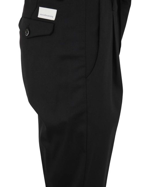 Nine:inthe:morning Black Stretch Pants With Pences for men