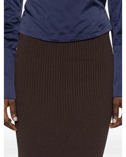 Max Mara Brown Midi Skirt