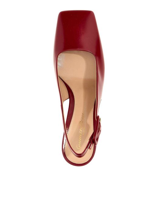 Gianvito Rossi Red Ric Slingbacks