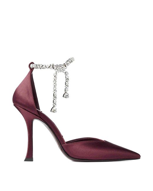 Jimmy Choo Purple Stevie 100 Sat