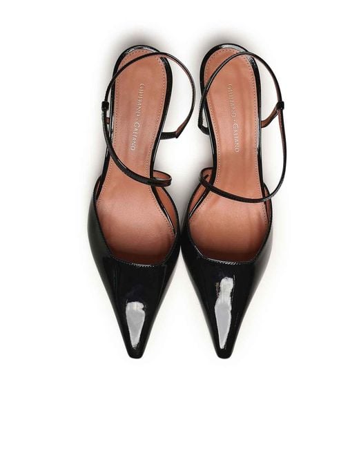 Giuliano Galiano Black Demi Sandals