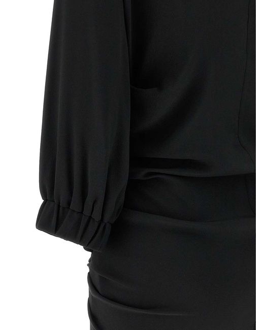 The Attico Black Sash Top