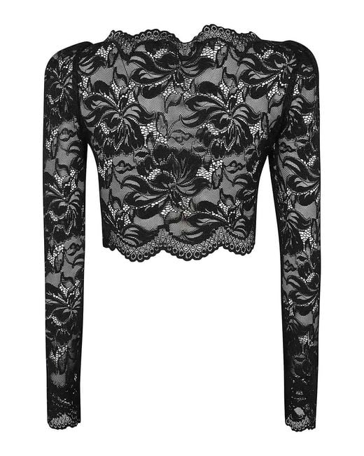 Rabanne Black Laced Top