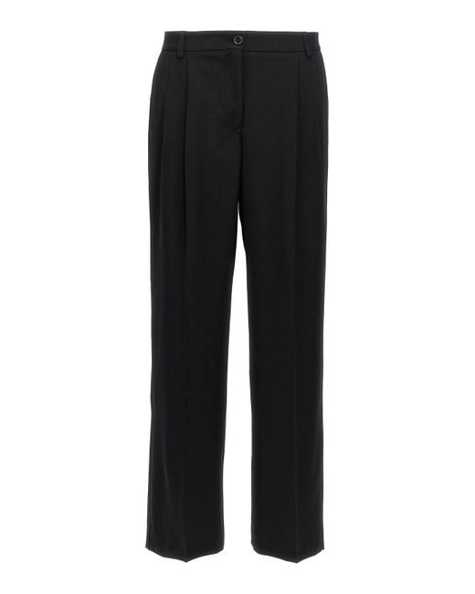 Dolce & Gabbana Black Elegant Flare Pants