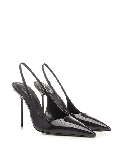 Paris Texas White "Linda" Slingback