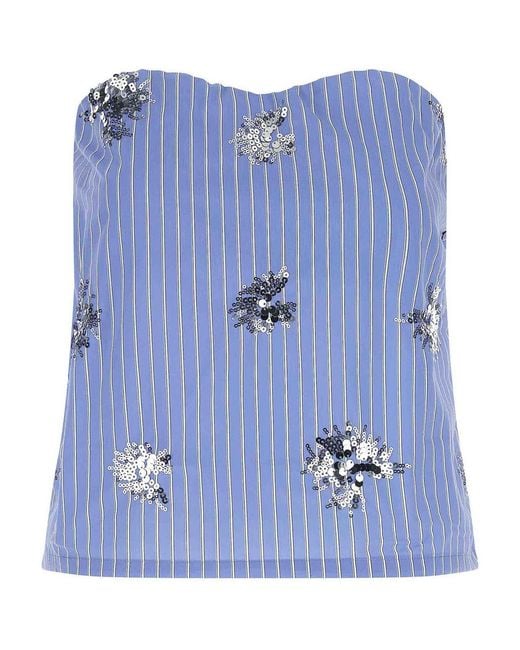 Le twins Blue Aura Top