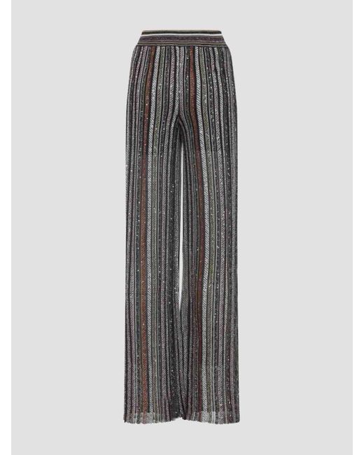 Missoni Gray Viscose Pants
