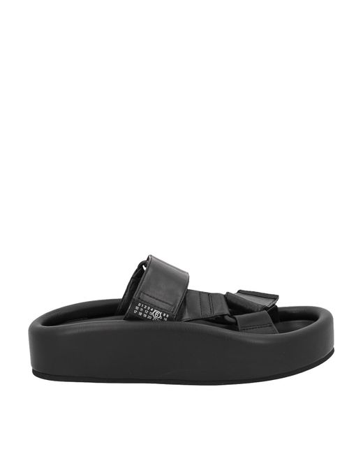 MM6 by Maison Martin Margiela Black Platform Sandals