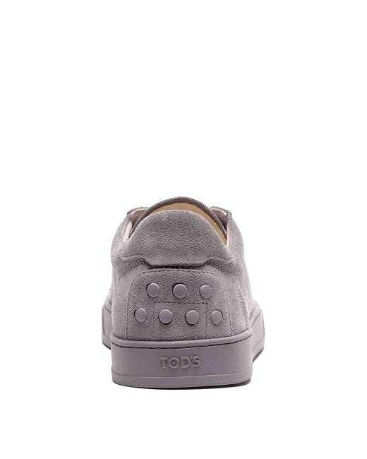 Tod's Gray Suede Sneakers for men