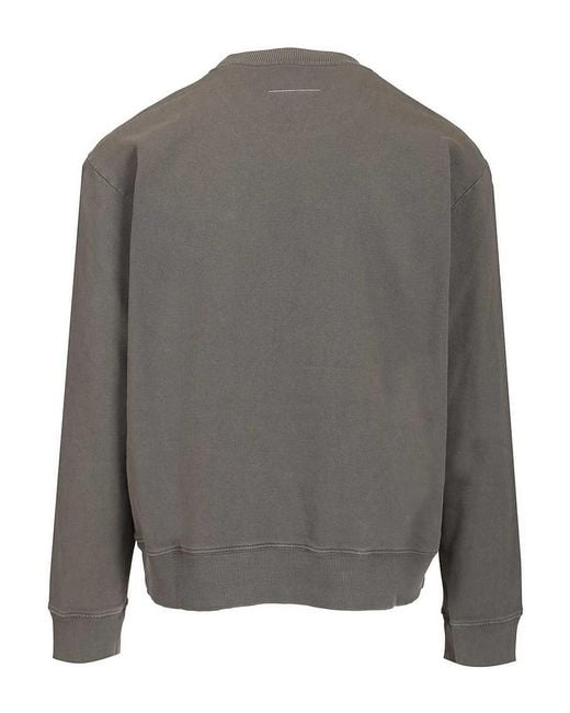 MM6 by Maison Margiela Gray Cotton Sweatshirt for men