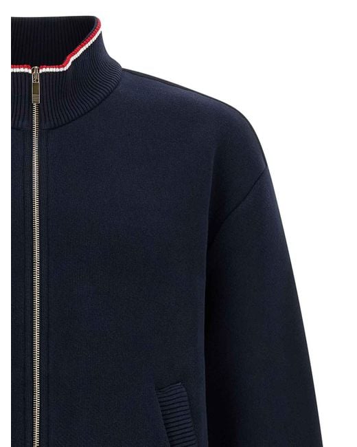 Thom Browne Blue Rwb Piping Sweatshirt for men