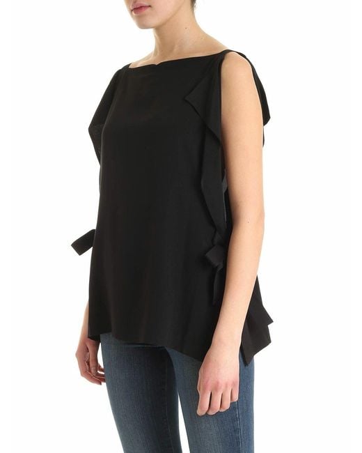 McQ Alexander McQueen Black Haruko Top