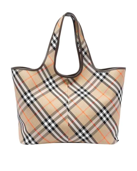 Borsa Tote D'Archivio di Burberry in Natural da Uomo