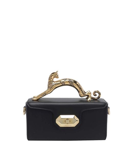 Lanvin Blue Nano Pencil Cat Handbag
