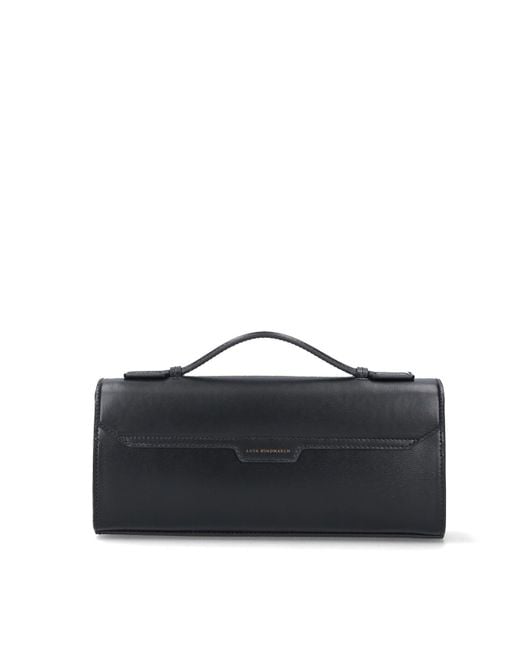 Anya Hindmarch Black Clutch Mortimer