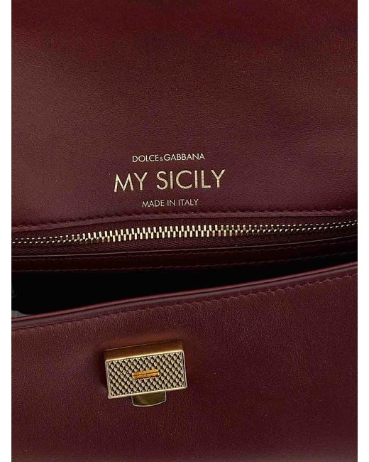 Dolce & Gabbana Purple My Sicily Mini Handbag