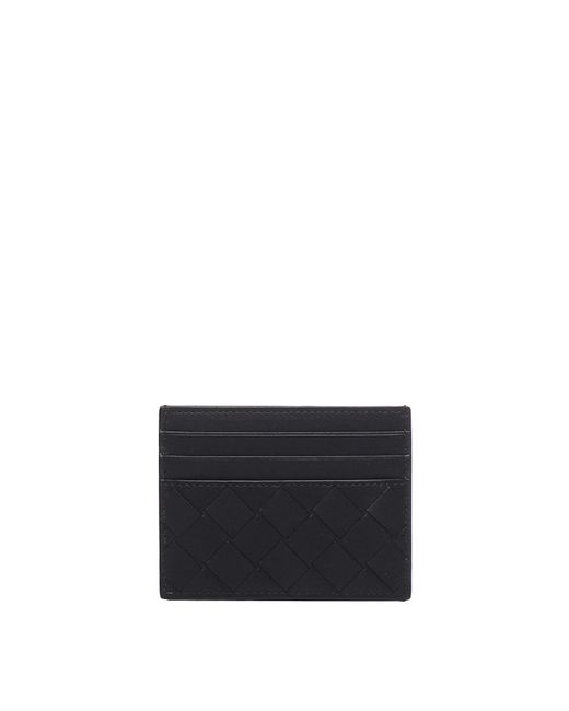 Bottega Veneta White Braided Credit Card Holder for men