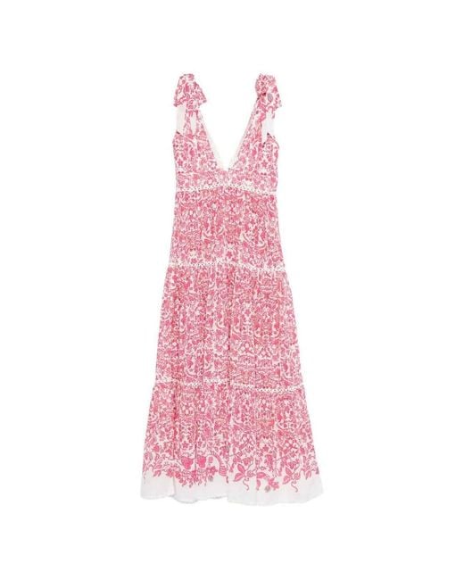 Poupette Pink Long Dress 'Perla'