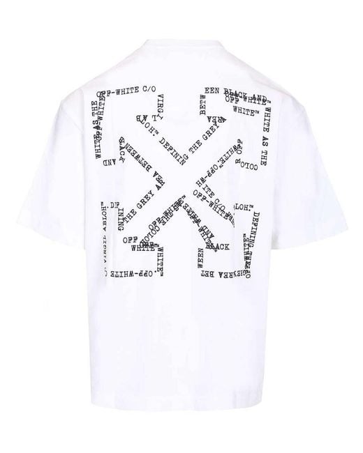 Off-White c/o Virgil Abloh White Type Arrow Skate T-Shirt for men