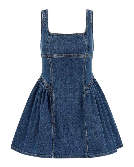 Self-Portrait Blue Denim Mini Dress