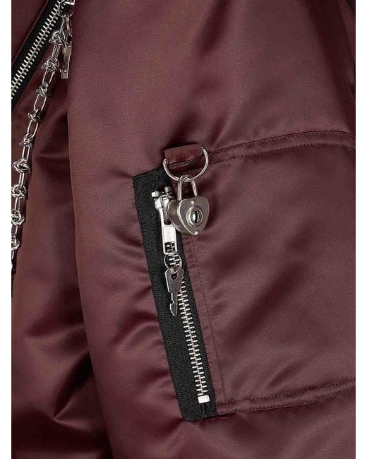 Chopova Lowena Purple Helter Bomber Jacket