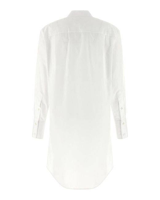 Maison Margiela White Chemisier Dress