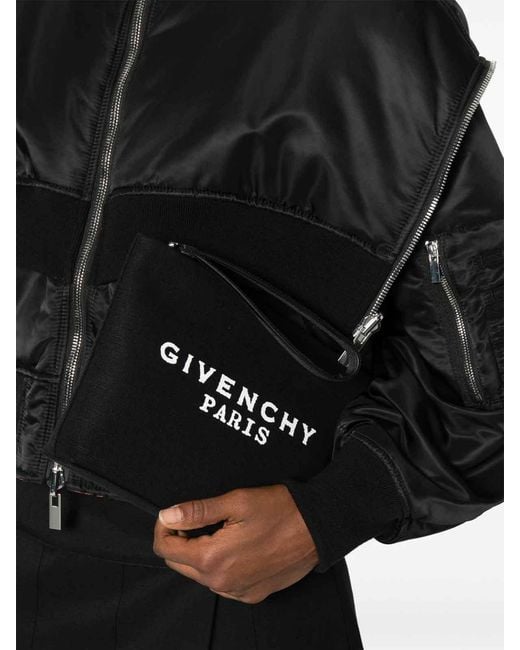 Givenchy Black Logo Cotton Pouch