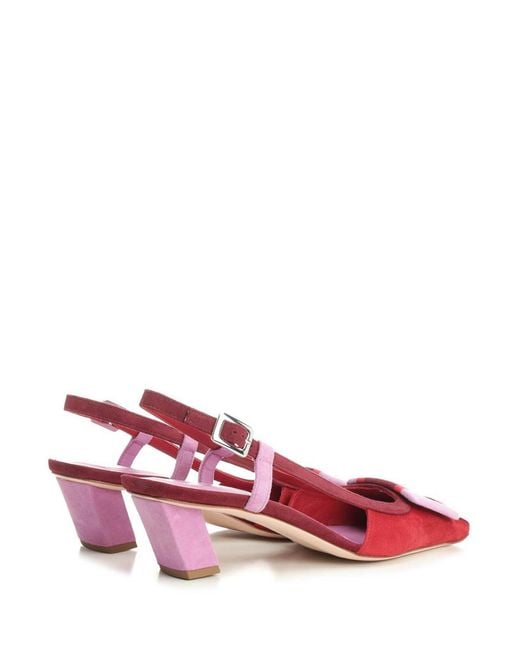 Roger Vivier Red Slingback Pumps