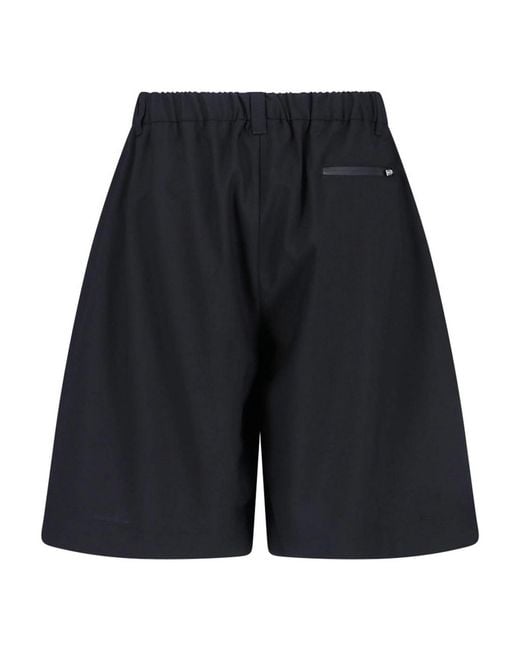 Laminar Black Wool Blend Shorts for men
