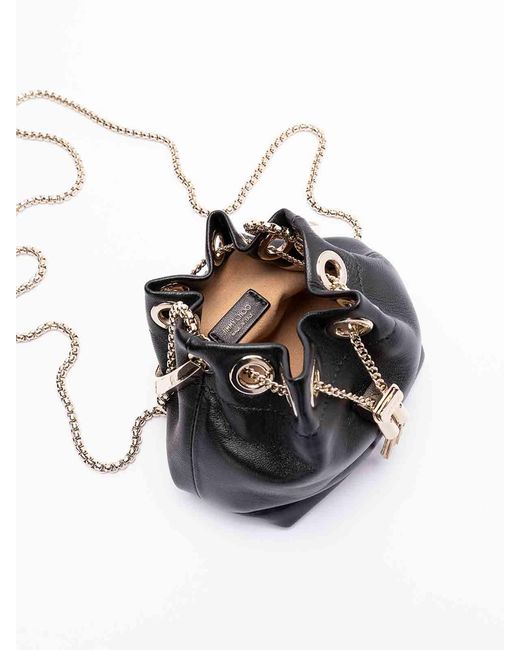 Jimmy Choo Black Micro Bon Bon Bag
