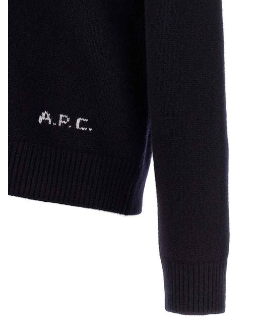 A.P.C. Blue Kevin' Cardigan for men