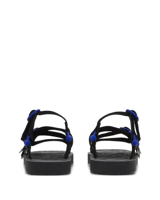 Burberry Blue Nylon Strap Sandals for men