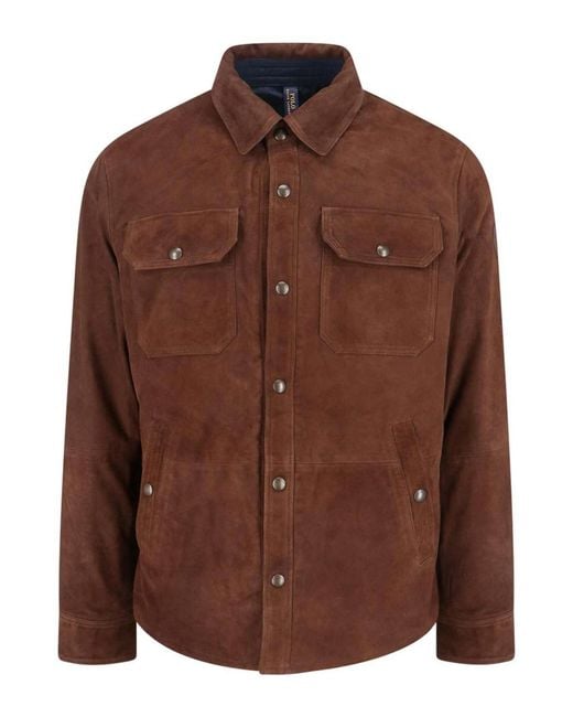 Polo Ralph Lauren Brown Reversible Suede Jacket for men