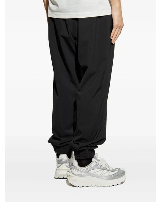 Moncler Black Classic Fit Trousers for men