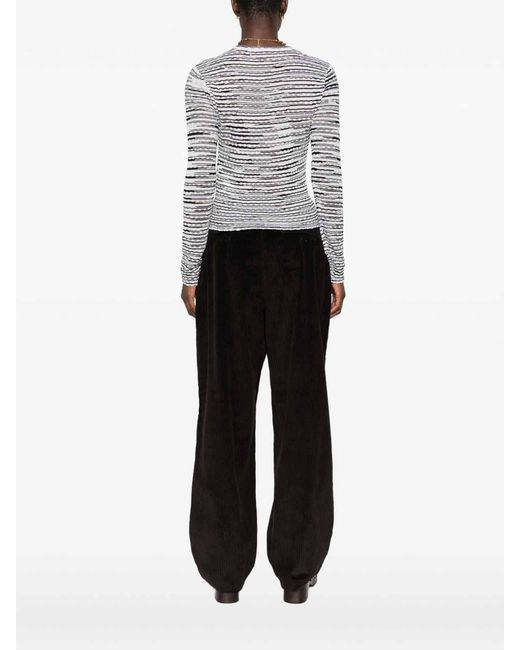 Missoni Gray Wool Blend Crewneck Sweater