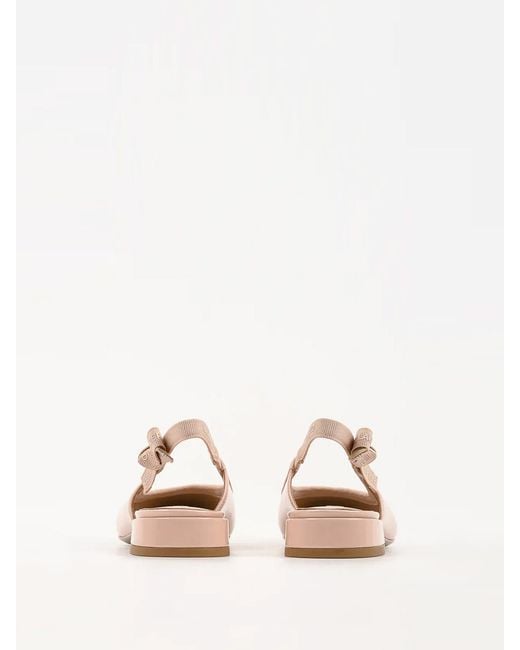 Karl Lagerfeld Pink Kerrie Ribbon Sling Back