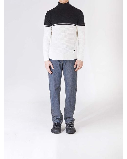 Karl Lagerfeld Blue Two-Tone Shirt for men