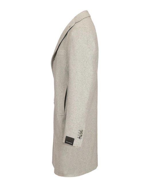 Tagliatore Gray Bruce Coat for men