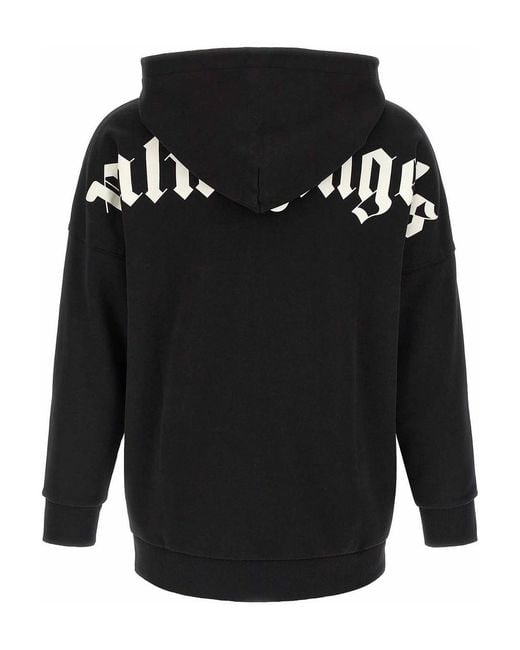 Palm Angels Black Hoodie for men