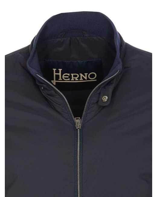 Herno Blue Casual Jacket for men