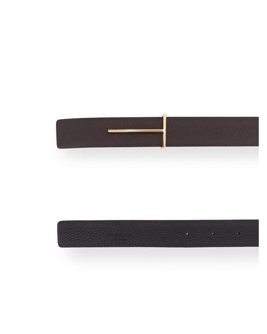 Tom Ford White Hammered Leather Belt for men