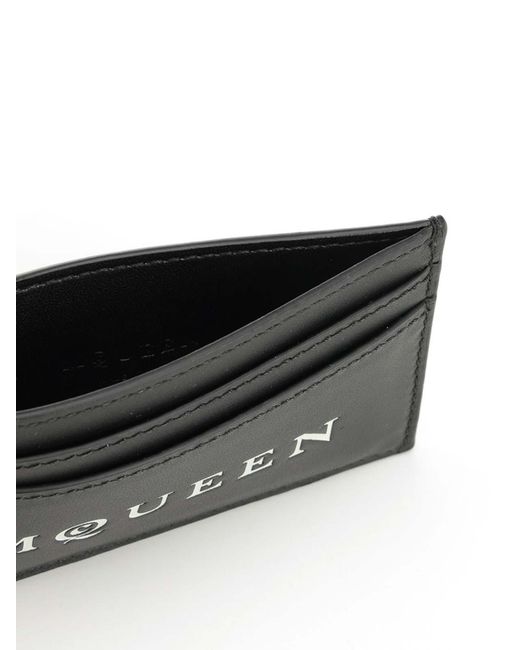 Alexander McQueen White Card Holder for men