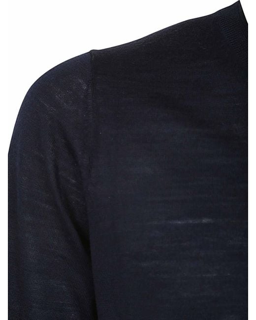 Ballantyne Blue V Neck Slim Fit Pullover for men